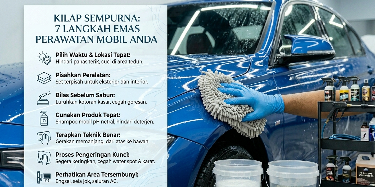 Kilap Sempurna! 7 Hal Krusial yang Wajib Diperhatikan Saat Membersihkan Mobil